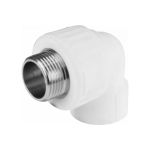 Комбинированный угольник VALFEX PP-R белый, 32х3/4 дюйма НР 10126132 127-0596 (артикул 16164256) – фото 1