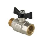 Шаровой кран, рукоятка бабочка 1/2 вн.-нар. Valtec PERFECT VT.318.N.04 (артикул 15637904) – фото 1