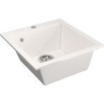 Мойка mixline ML-GM14 белая, 331, 495х420х190 мм 525099 (артикул 16616780) – фото 1