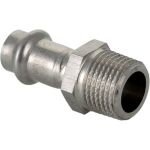 Соединитель из нержавеющей стали VALTEC с наружной резьбой, 18х1/2 VTi.901.I.001804 (артикул 16510534) – фото 1