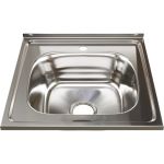 Мойка mixline 50х50х18 см, 0.8, выпуск 3 1/2, с сифоном, без гофры 527972 (артикул 16615478) – фото 1