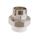 Комбинированная муфта VALFEX PP-R белая, разъем 40х1 1/4 дюйма НР 10156032 127-0229 (артикул 16164328) – фото 1