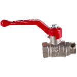 Шаровой кран для воды VALFEX OPTIMA 1/2"" ВР/НР рычаг, никелированная латунь VF.215.NLR1.012.Bir (артикул 20956959) – фото 1