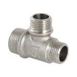 Переходной тройник Valtec 3/4"х1/2"х3/4" наружный-наружный-наружный VTr.131.RN.050405 (артикул 15622198) – фото 1