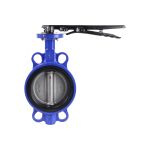 Повротный затвор DN.ru WCB-316L-EPDM Ду125 Ру16, углеродистая сталь, EPDM, с ручкой D050-01946 (артикул 18080203) – фото 1