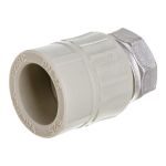 Муфта комбинированная с накидной гайкой VALFEX PP-R серая, 25 мм х3/4"" 10139025Г 127-0378 (артикул 16226219) – фото 1