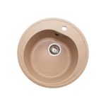 Кухонная мойка GranAlliance GA-10 песочный GA-10-302 (артикул 17546550) – фото 1
