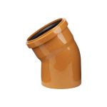 Отвод ООО МультиМирПласт 110x30 SN2 рыжий ОТВ НК 110/30 SN2 (артикул 22219905) – фото 1