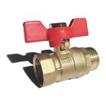 Шаровой кран ProfECO 1 ВР-НР, муфтовый, бабочка, Ду25, Ру20 11Б27п1 PE-1FMB (артикул 18296581) – фото 1