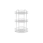 Полка в ванную TEKNO-TEL BK023SSM угловая, 3 яруса, нерж.сталь матовый 00-00002392 (артикул 16397516) – фото 1