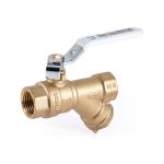 Шаровой кран PROFACTOR с фильтром PF STANDARD ручка рычаг в/в 1/2 PF BYS 330 (артикул 19797058) – фото 1