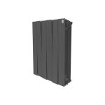 Радиатор Royal Thermo PianoForte 500/Noir Sable 4 секции, черный (артикул 15494713) – фото 1