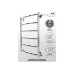 Полотенцесушитель INDIGO Arc 1"" - 1/2. 70/60, м/о 60 см, боковое подключение LASW70-60-б/п-60 (артикул 16244395) – фото 1