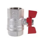 Шаровый кран IVANCI Superior ручка-бабочка, внутренняя-внутренняя резьба 1"" IVC.100217.N.05 (артикул 16211400) – фото 1