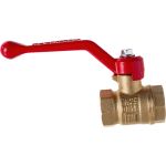 Латунный шаровой кран для воды VALFEX OPTIMA 1/2" ВР/ВР ручка-рычаг 11Б27фт1М VF.214.L0R1.012.Bir (артикул 20957043) – фото 1
