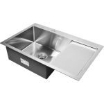 Кухонная мойка из нержавеющей стали WISENT 7851-L 78x51 см, с раздвижным коландером WS37851-L/W302644/WGER010 (артикул 21211906) – фото 1