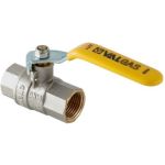 Шаровой газовый кран, стальная рукоятка 1/2 вн.-вн. Valtec VALGAS VT.271.N.04 (артикул 15637659) – фото 1