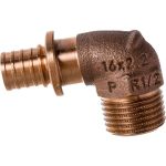 Угольник-переходник Rehau Н 16 1/2 бронза RX+ 14563471001 (артикул 15952870) – фото 1