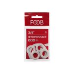 Набор прокладок из фторопласта FOOB 3/4, 4 шт F20.44.4 00-00002549 (артикул 21298894) – фото 1