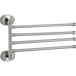 Поворотный держатель для полотенец Savol четверной, хром S-008604 23244 (артикул 16389540) – фото 1