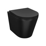 Подвесной унитаз IDDIS Calipso безободковый, чёрный матовый CALR3BMi25 (артикул 20820885) – фото 1
