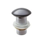 Донный клапан для умывальника MPF 1.1/4"", клик-клак, без перелива, черная керамическая крышка ИС.110472 (артикул 17828242) – фото 1