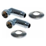 Уголок для полотенцесушителя SG г/ш 3/4""х3/4"", хром, 2 шт 741SCH0505 (артикул 18841692) – фото 1