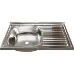 Мойка mixline 50х80х16 см, 0.4, левый выпуск 1 1/2 528172 (артикул 16615640) – фото 1