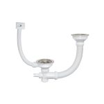 Выпуск для двойной чаши с переливом и отводом 3 1/2" IDDIS 021UPS0i84 (артикул 15746733) – фото 1