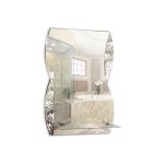 Зеркало MIXLINE "Аква" 395х600 с полкой/пескоструйный рисунок 529383 (артикул 20478388) – фото 1