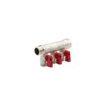 Коллектор VRT 3/4""x1/2"", с отсечными кранами, 3 выхода 531862 (артикул 16531907) – фото 1