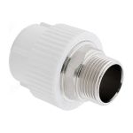 Муфта RTP PN25 комбинированная, наружная резьба, D40х1 1/4 мм под ключ 10668 (артикул 16497712) – фото 1