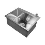 Кухонная мойка из нержавеющей стали WISENT с дозатором и сифоном WS35848/W405A/WGER010 (артикул 21747172) – фото 1
