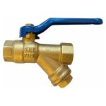 Шаровой кран с фильтром RM -L 1/2 муфтовый Ду15 Ру30 11Б27п1 L-12FFLF (артикул 18297391) – фото 1
