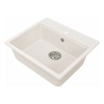 Кухонная мойка GreenStone GRS-06 цвет: белый GRS-06-331 (артикул 17989597) – фото 1