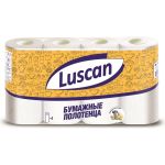 Бумажные полотенца Luscan 2-слойные, белые, 4 рулона по 12.5 метров 317396 (артикул 18485438) – фото 1