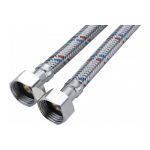 Подводка для воды СТМ сталь, 1/2", гайка-гайка, 200 cм CWFHF200 (артикул 16199322) – фото 1
