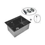 Комплект кухонная мойка из нержавеющей стали WS35848B/W302644B/W405B/WGER010 (артикул 21747190) – фото 1