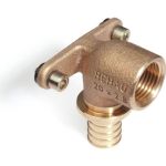 Настенный угольник Rehau В 20 1/2 бронза RX+ короткий 14563591001 (артикул 15953182) – фото 1