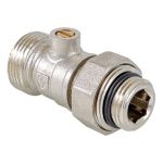 Кран VALTECдля нижнего подключения радиатора VT.345R.N.05 (артикул 16006795) – фото 1