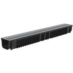 Пластиковый лоток Стилот SteePlain DN100 H100 со стальной решеткой P1010S (артикул 16610510) – фото 1