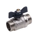 Шаровой кран AQUALINK нар-нар 1/2 B бабочка 2336 (артикул 17360058) – фото 1