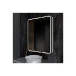Зеркало шкаф MIXLINE ""Адриана"" 700x800 ШВ, левый, сенсорный выключатель, светодиодная подсветка 547077 (артикул 19463286) – фото 1