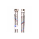 Подводка для воды MATEU ГИГАНТ 1/2"", 1.0 м, гайка-штуцер, нержавеющая сталь, 16 БАР, d13 13634 (артикул 16208124) – фото 1