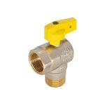 Шаровой угловой кран для газа СТМ ГАЗ 3/4"", г/ш, бабочка CGLFMB34 (артикул 16198643) – фото 1