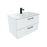Тумба с умывальником IDDIS Brick подвесная, 80 см, белая BRI80W0i95K (артикул 16205000) – фото 1