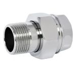 Сгон Giacomini прямой, НВ, 1/2"", 1/2"", латунь, хромированный R18X003 (артикул 16161383) – фото 1