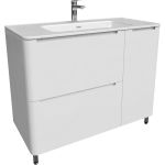 Тумба с умывальником IDDIS Edifice напольная, 100 см, белая EDI10WFi95K (артикул 20820819) – фото 1