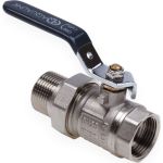 Шаровой кран со сгоном AQUALINK вн-нар 1 U ручка 3947 (артикул 17359668) – фото 1