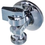 Кран Uni-Fitt НН 1/2"" х 3/4"", для подключения стиральных/посудомоечных машин, хром 181A2300 (артикул 16858495) – фото 1